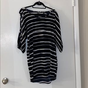 Express Black and White Dress